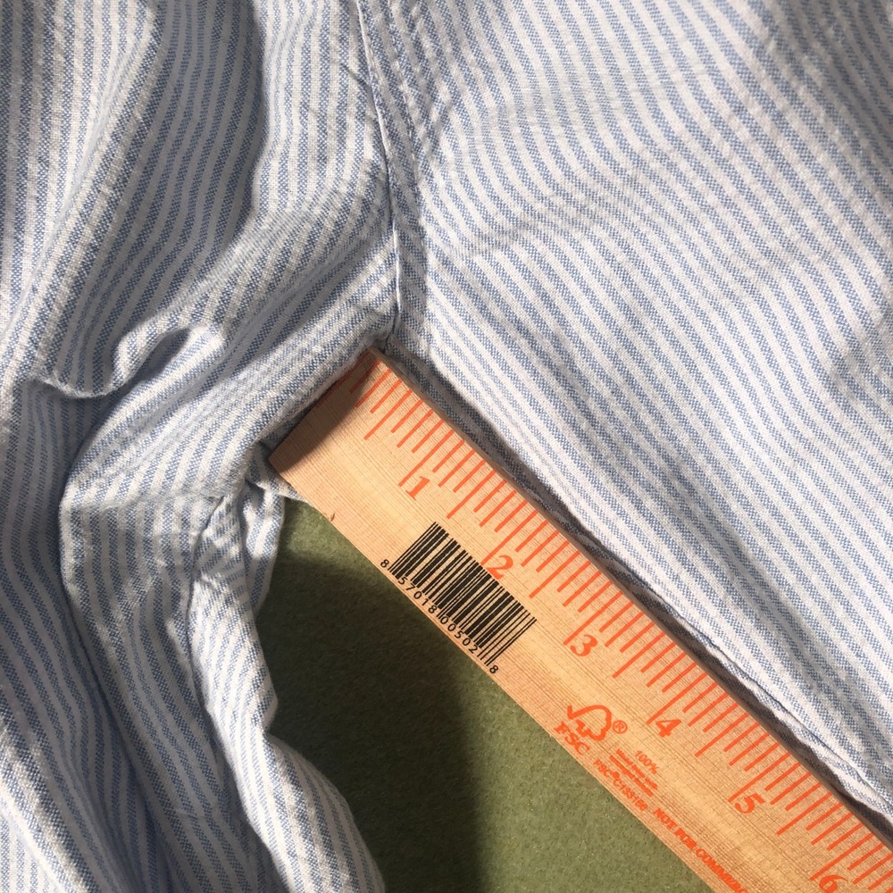 Brandy Melville Pants Womens One Size Blue White Striped Seersucker Drawstring - Picture 14 of 16